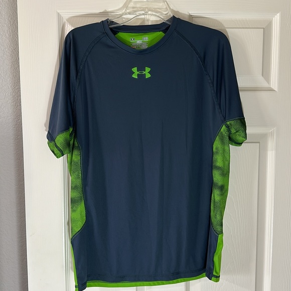 Under Armour Mens Tech Tee Short Sleeve Printed Size L - Picture 2 of 4